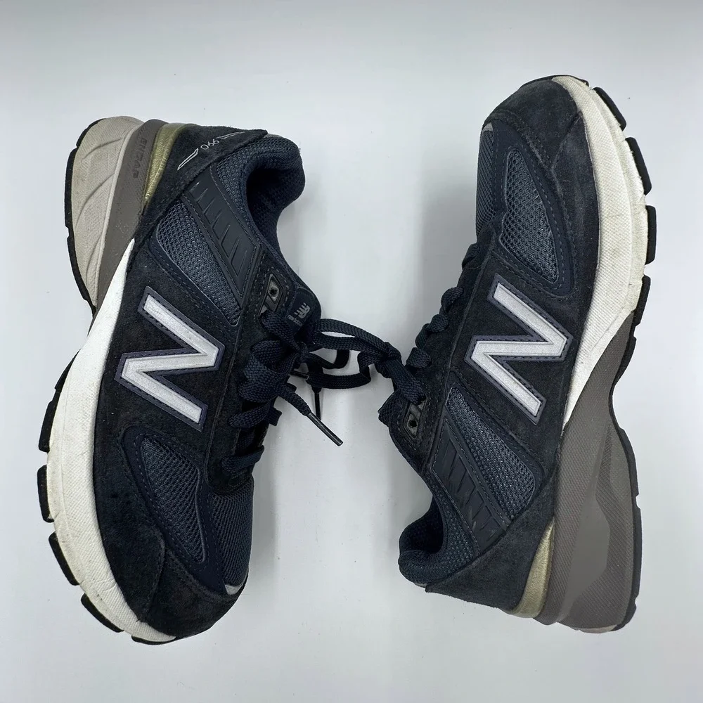 New Balance 990v5‎ Kids Youth Navy Suede Mesh Running Shoes Sneakers US5.5Y 2020
